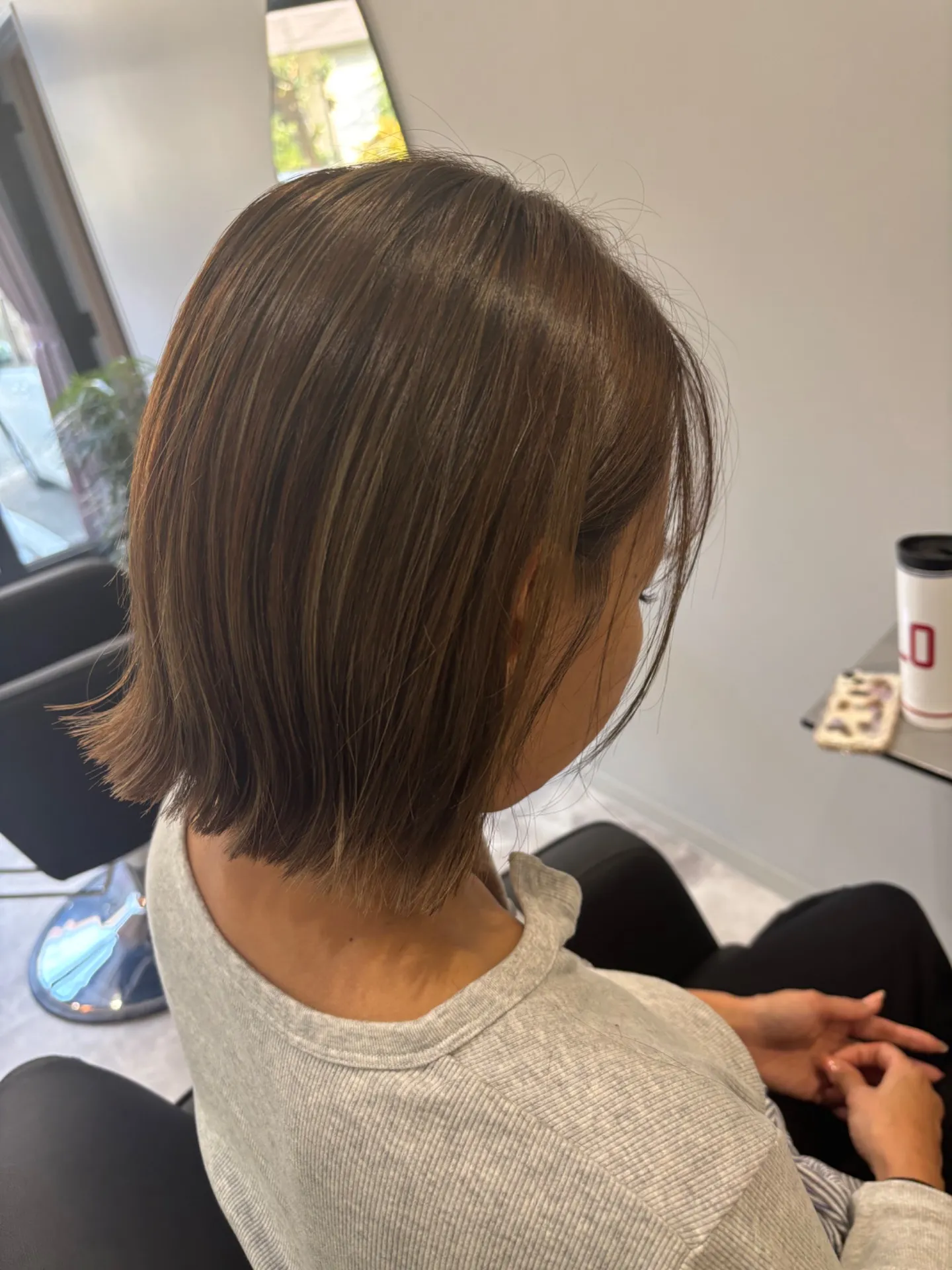 ハイライトを活かしてカラー