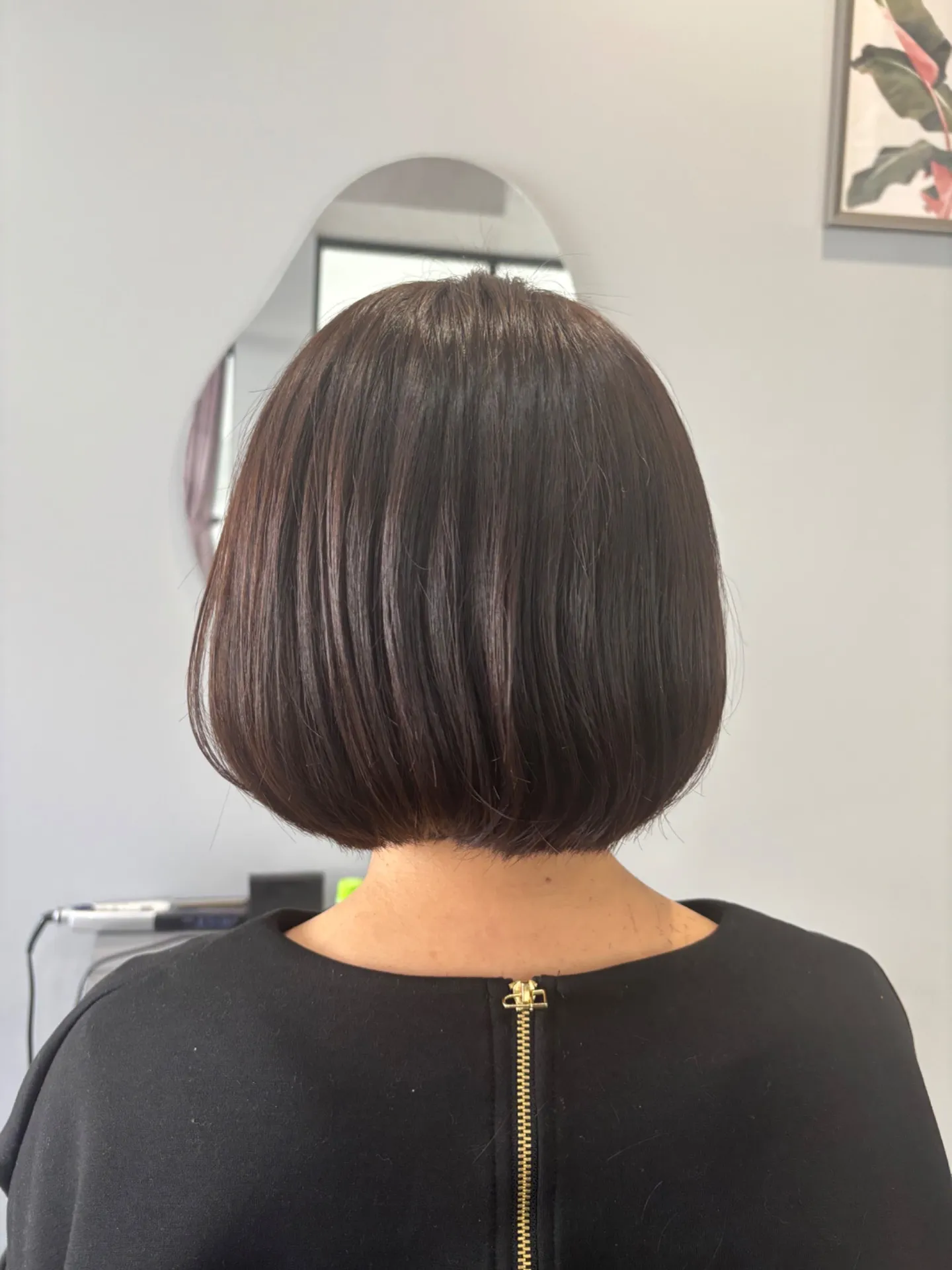 ブローだけでおさまるボブ