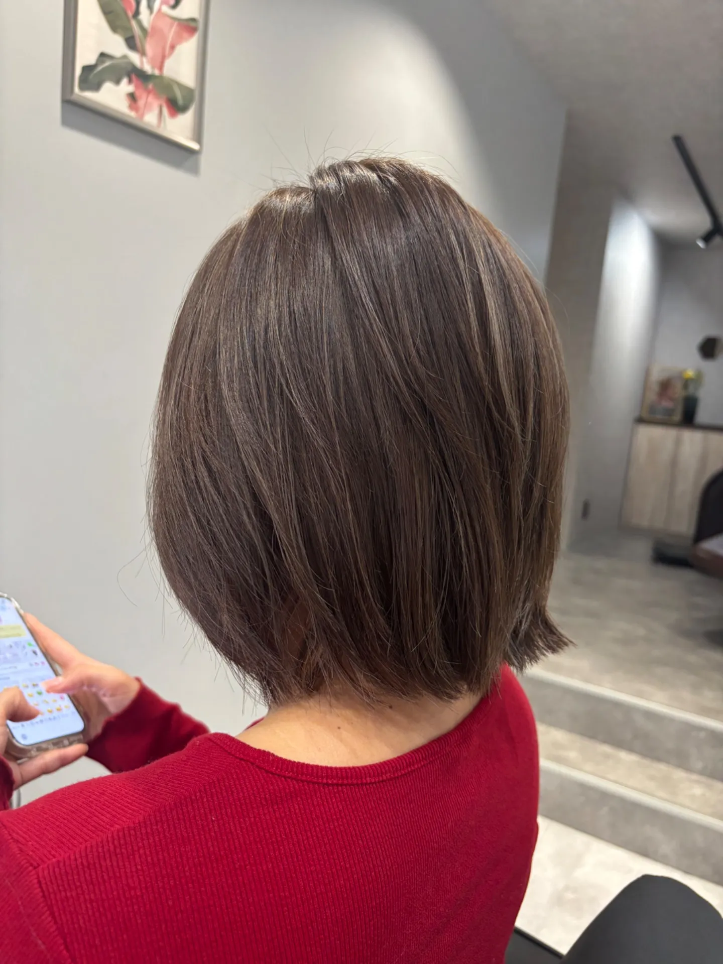 白髪ぼかしにおすすめ♪大人ハイライト×グレージュカラー【八事日赤美容院】